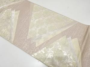 花蜀江に花唐草模様織り出し　袋帯